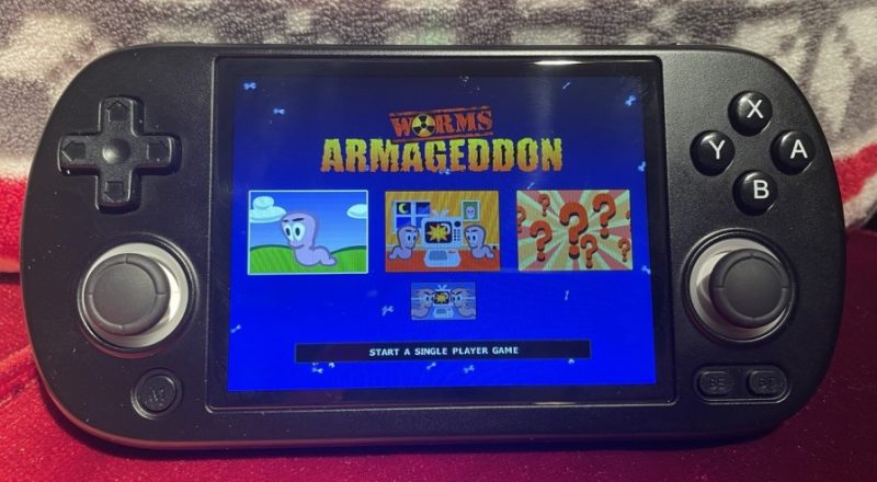 Worms Armageddon PS1 - Anbernic RG40XX H